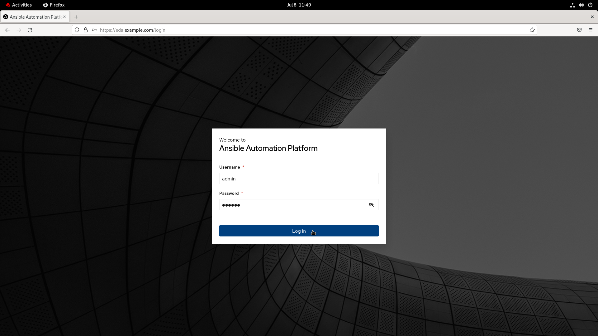 Ansible Automation Platform 2.4 Event-Driven Ansible Controller WebUI
