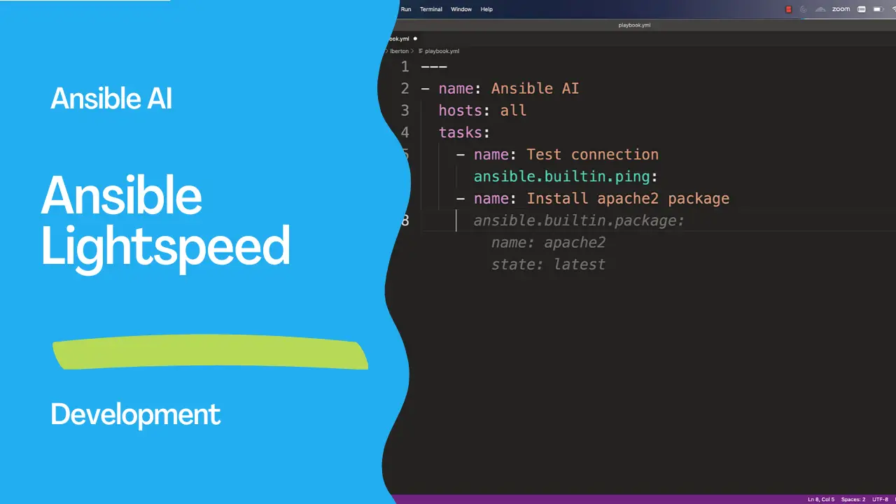 Ansible Lightspeed with IBM Watson Code Assistant