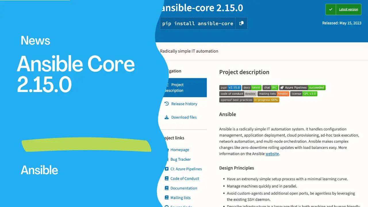Ansible News - Ansible Core 2.15.0