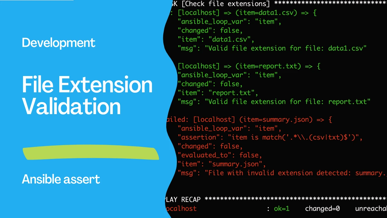 Automating File Extension Validation with Ansible