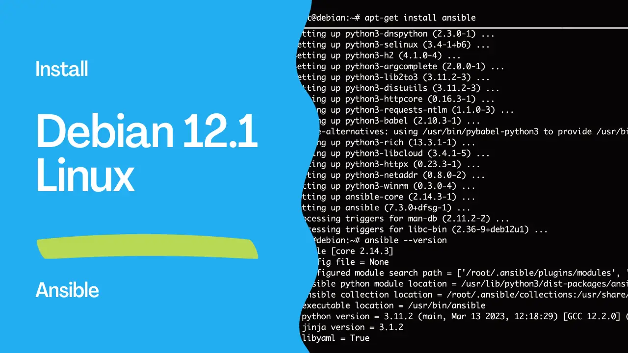 How to install Ansible in Debian 12 bookworm — Ansible install