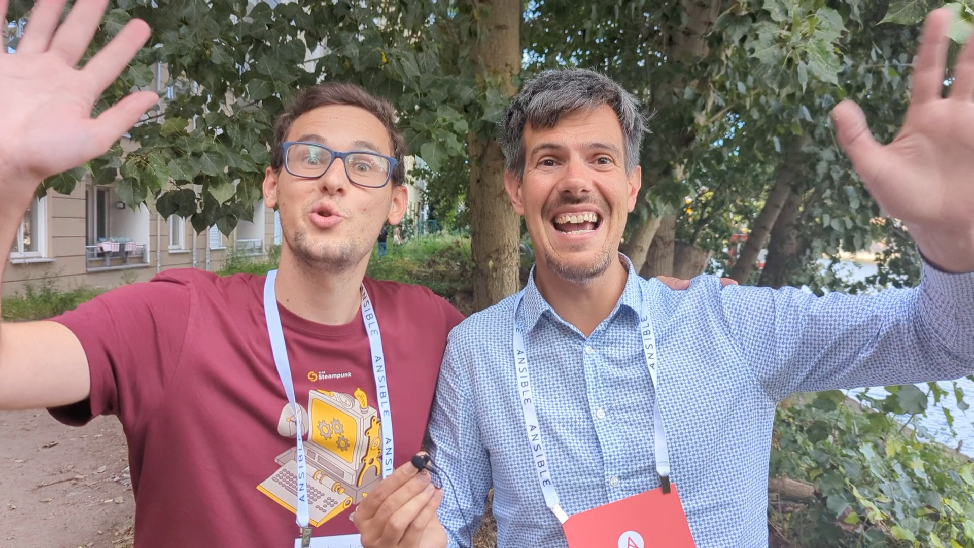 Meeting Anže Luzar of XLAB Spotter at Ansible Community Day Berlin 2023