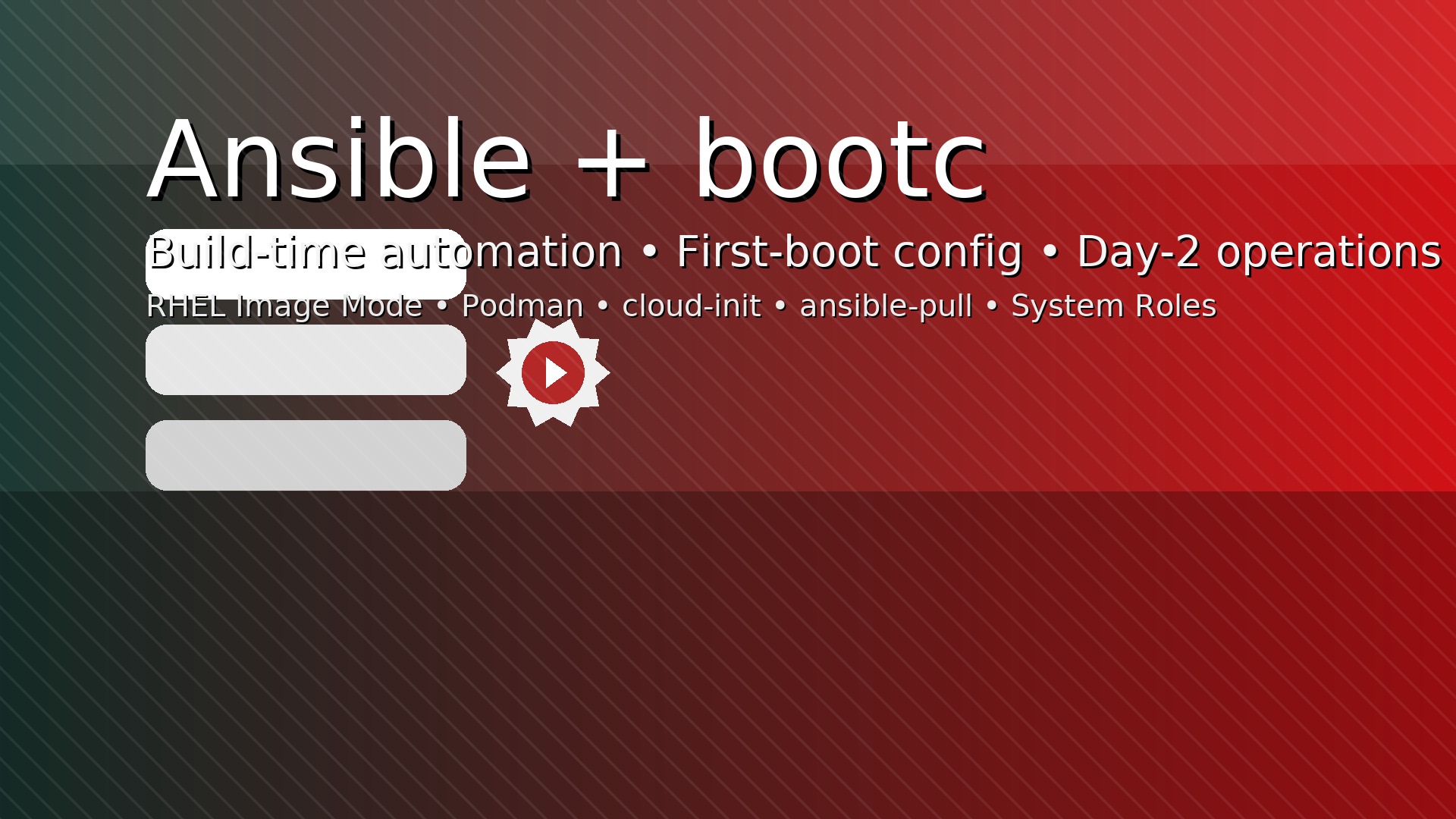 Ansible on bootc Images: Build-time Automation, First-Boot Config, and Day-2 Ops