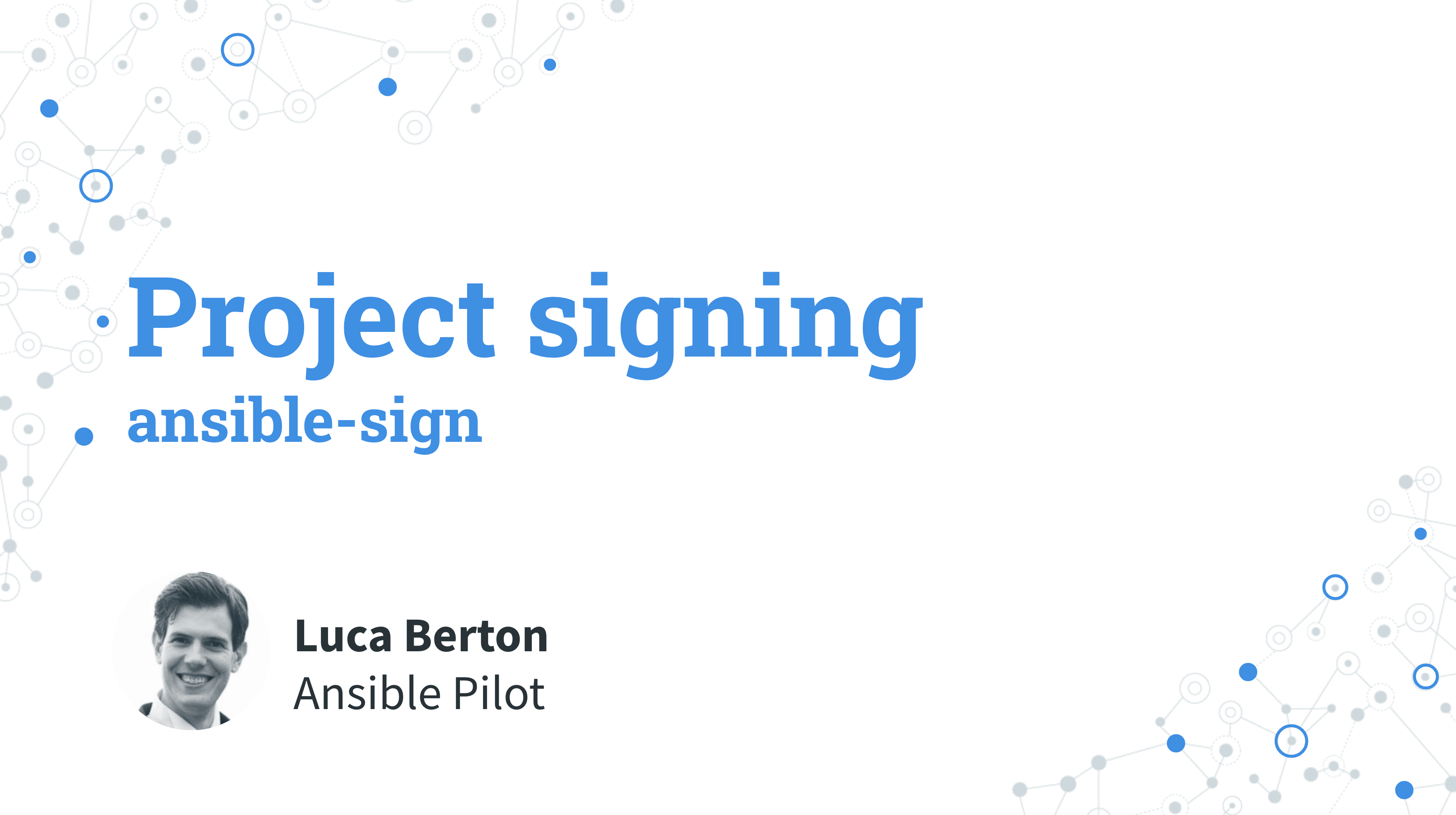 Project signing with GPG and ansible-sign
