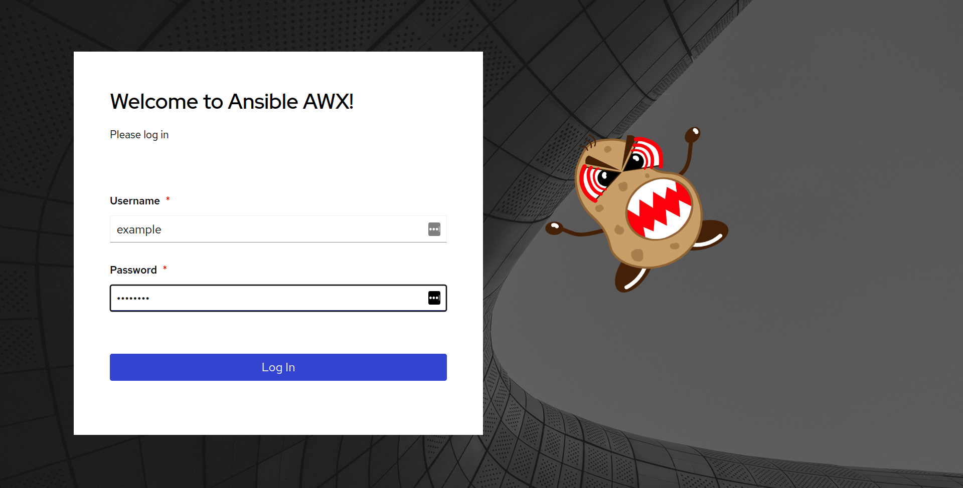 Login in the Ansible AWX Web UI