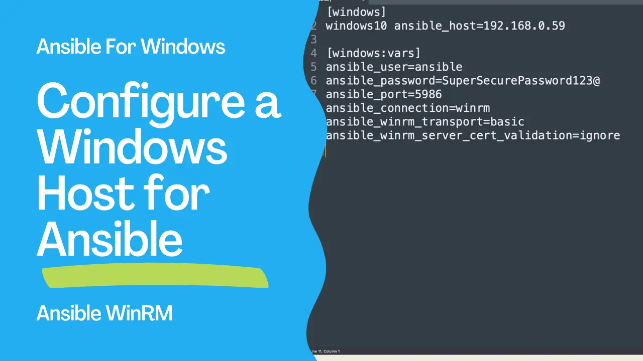 Configure a Windows Host for Ansible - ansible winrm