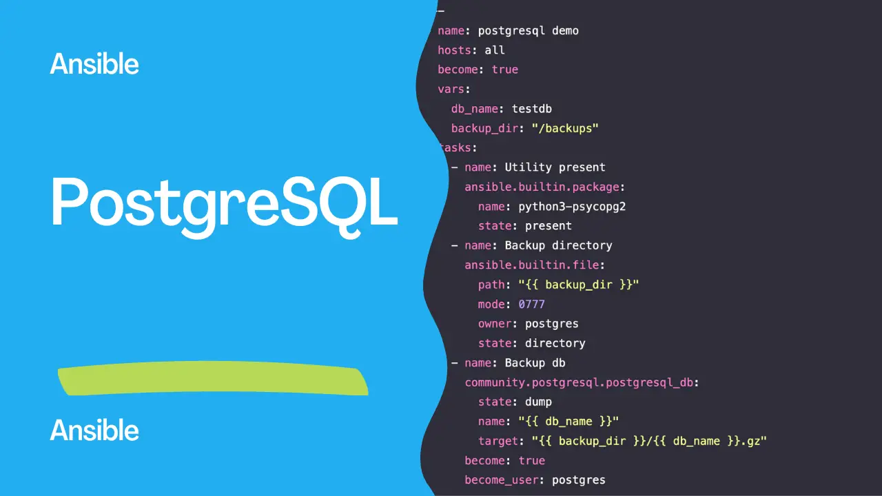 Ansible For PostgreSQL By Examples