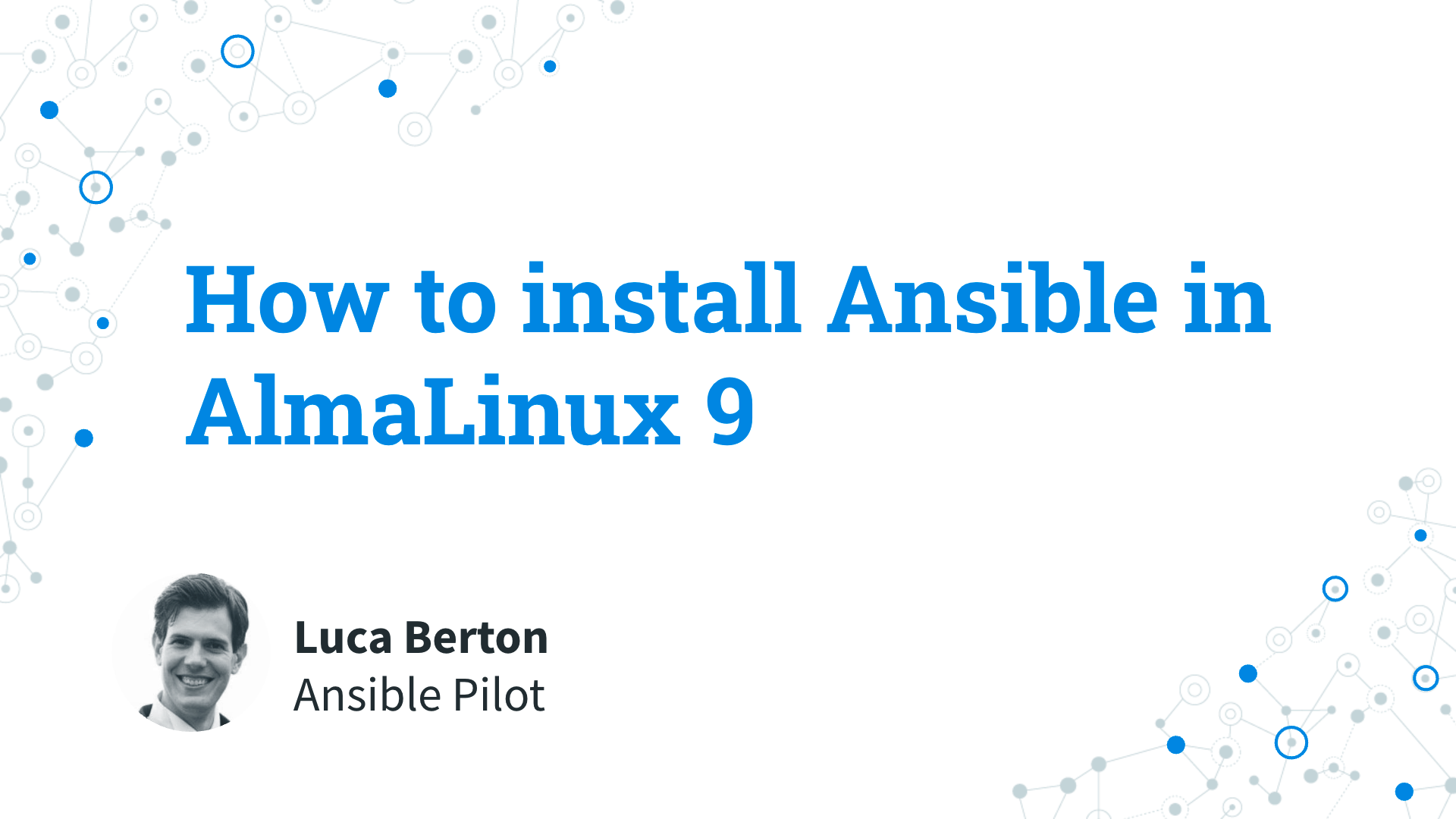 How to install Ansible in AlmaLinux 9 - Ansible install