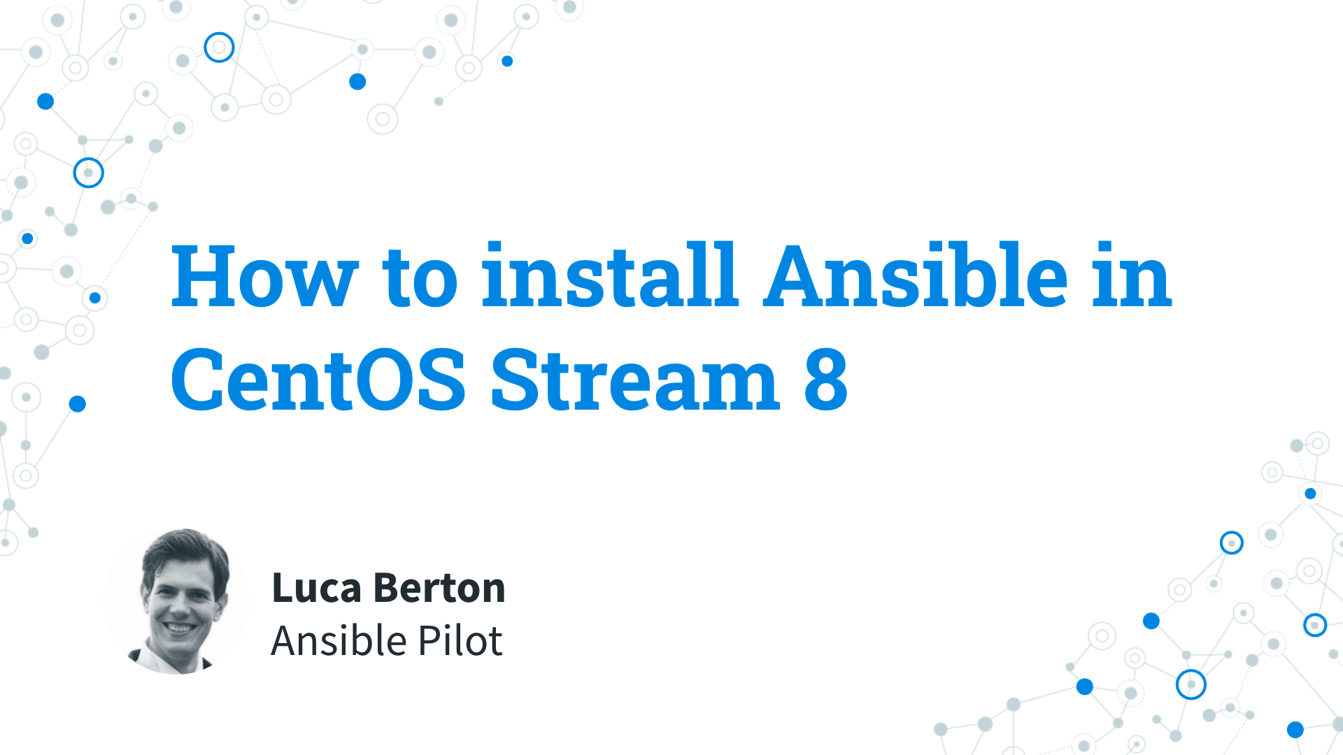 How to install Ansible in CentOS 8 Stream - Ansible install