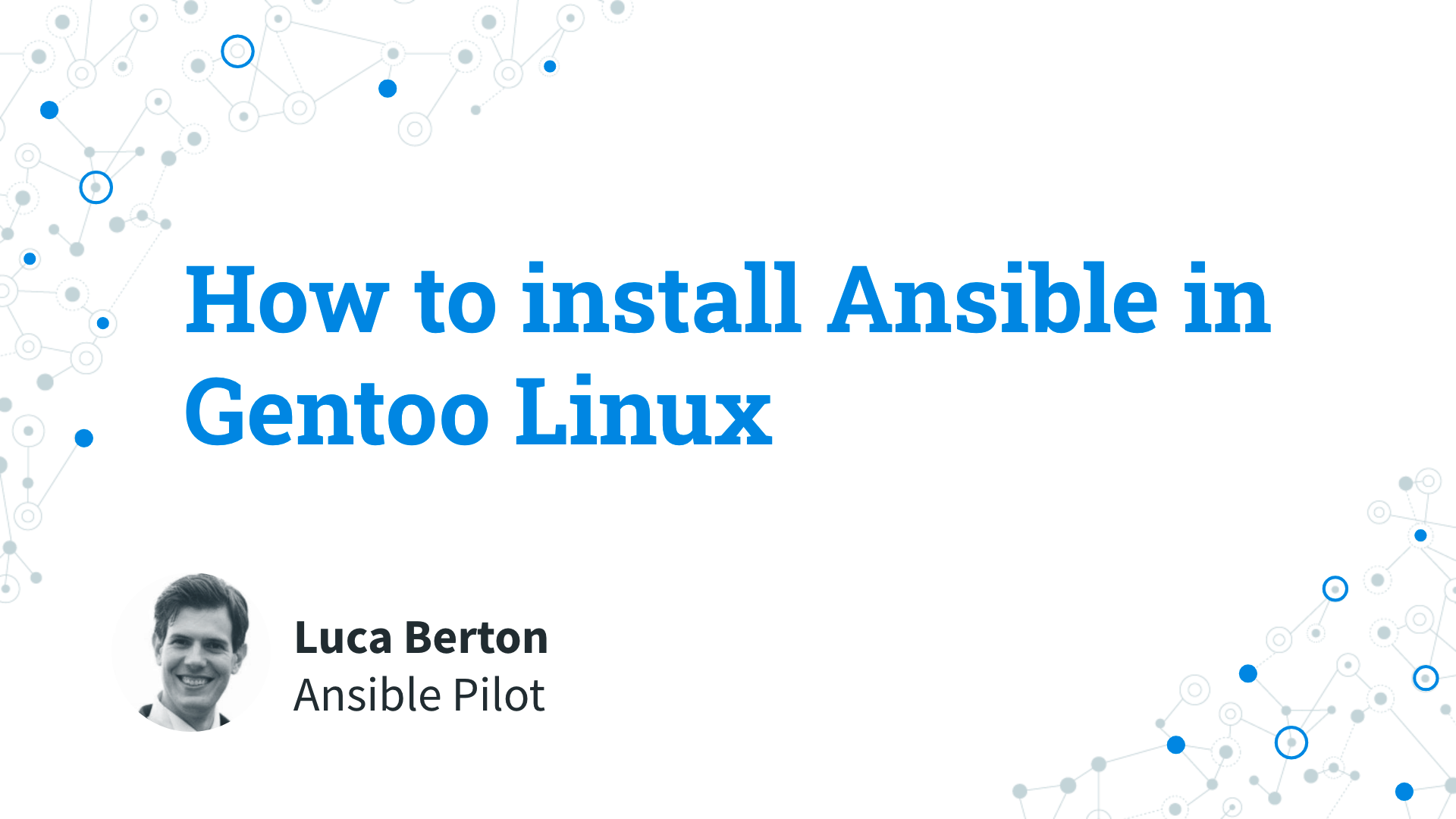 How to install Ansible in Gentoo Linux - Ansible install