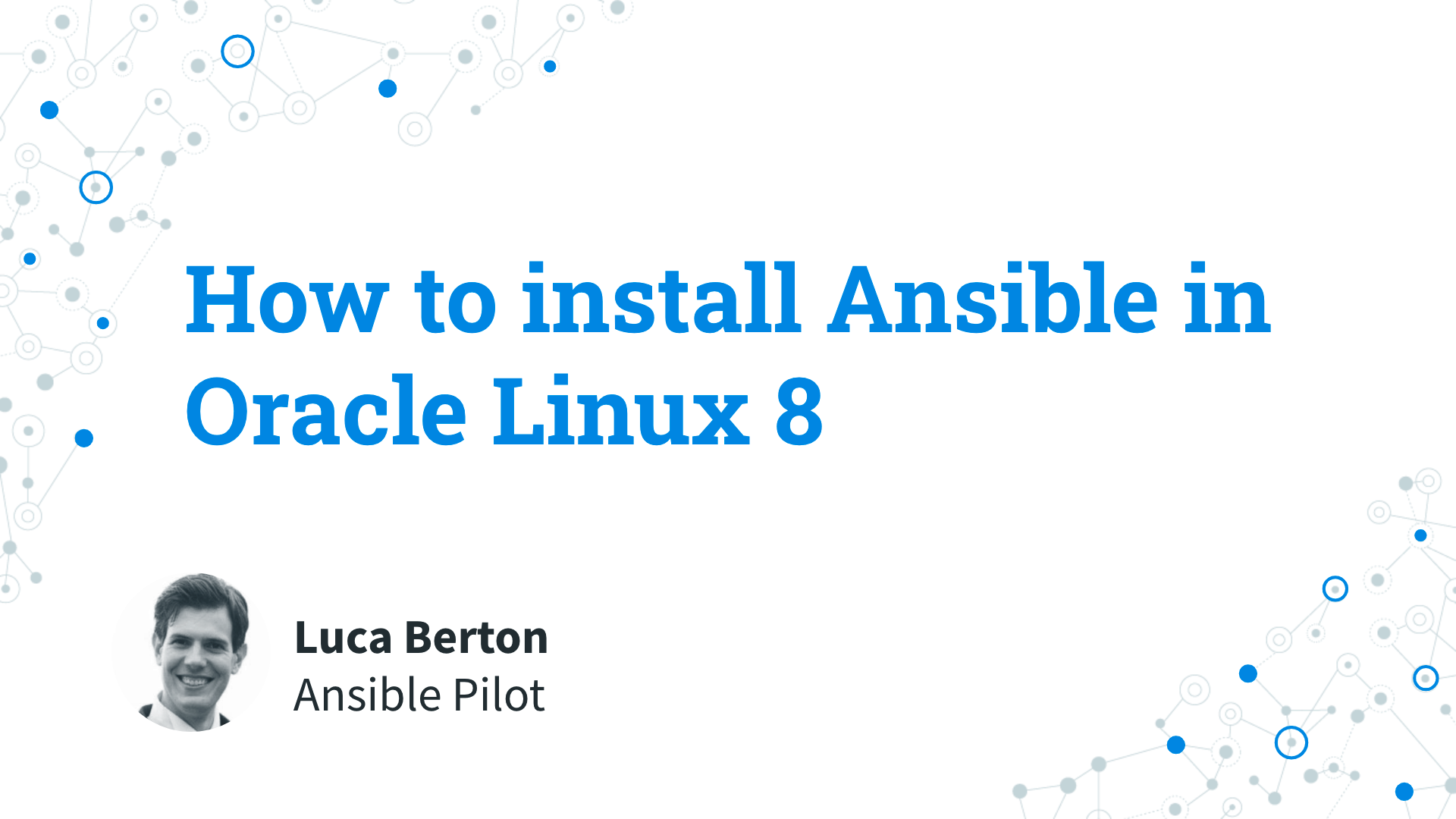 How to install Ansible in Oracle Linux 8 - Ansible install
