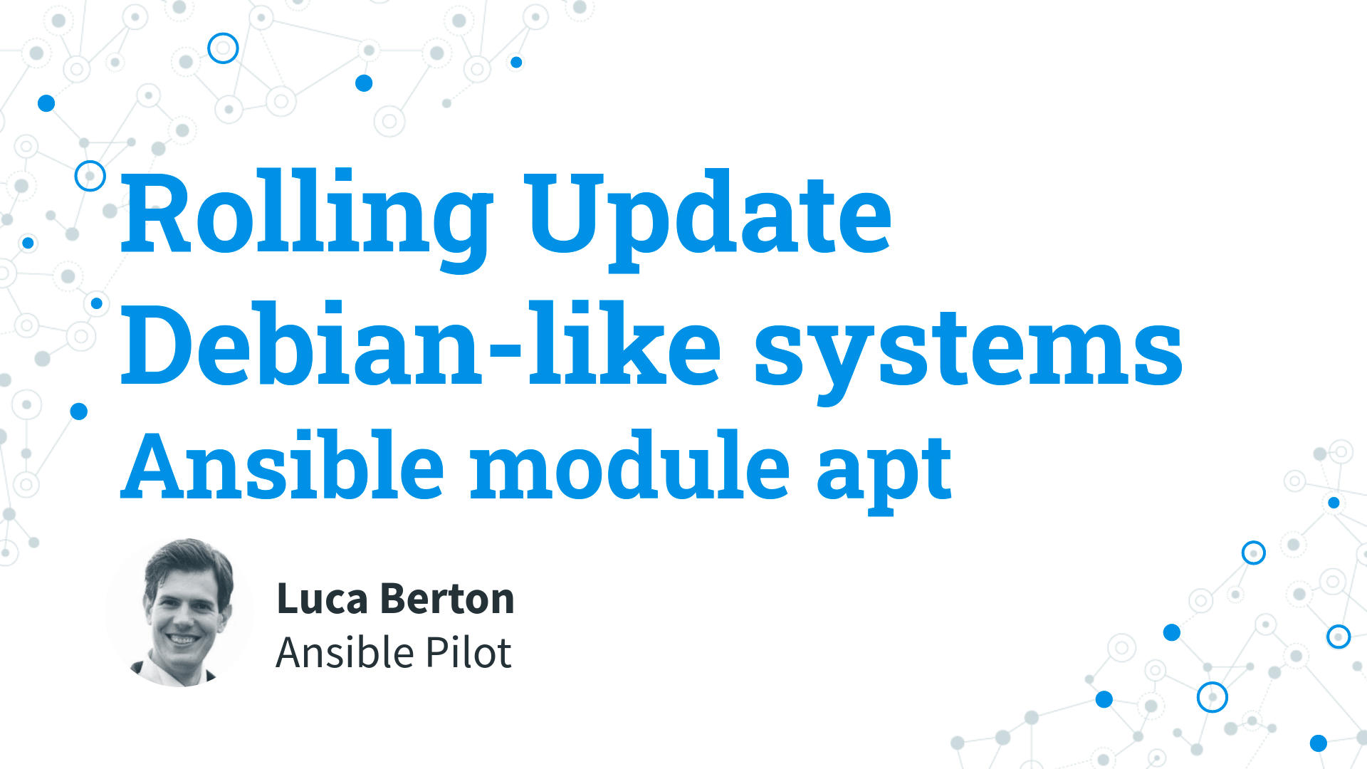 Rolling Update Debian-like systems - Ansible module apt
