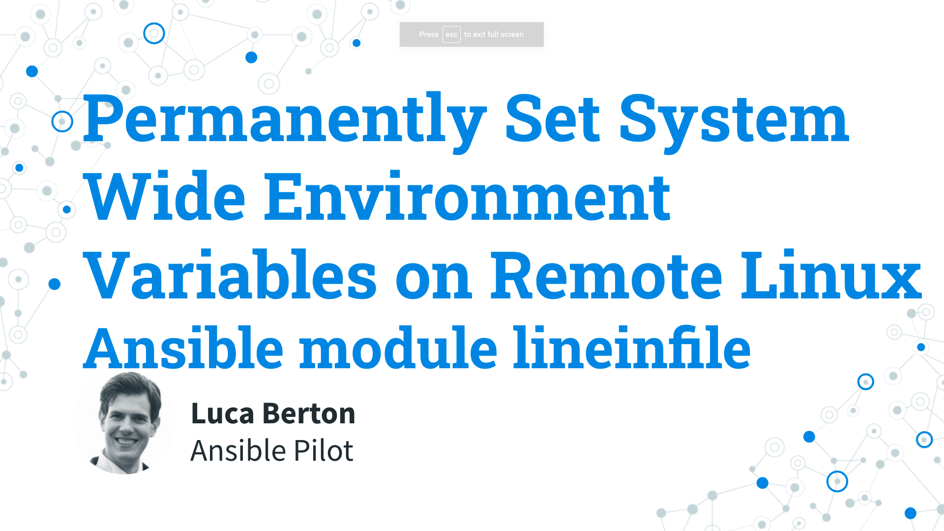 Permanently Set Remote System Wide Environment Variables on Linux - /etc/environment - Ansible module lineinfile
