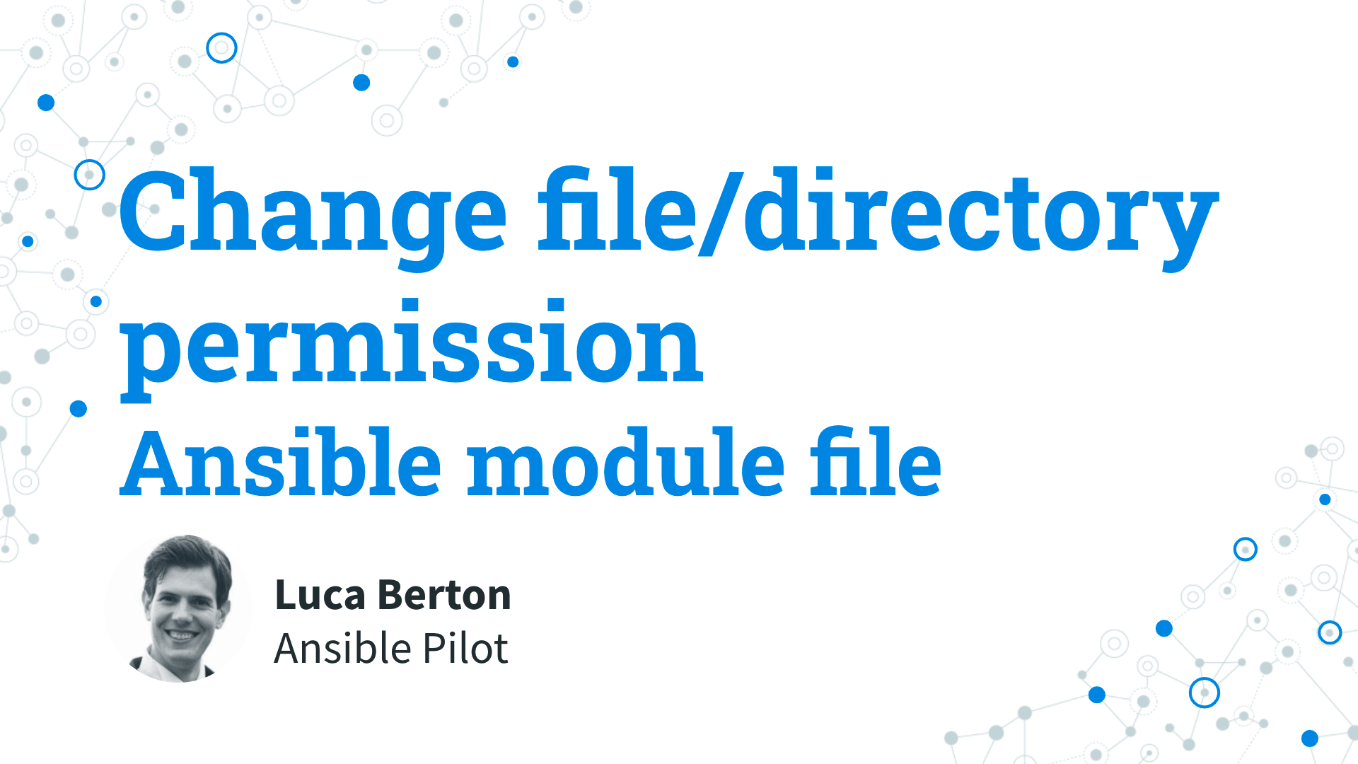 Change file permission - Ansible module file