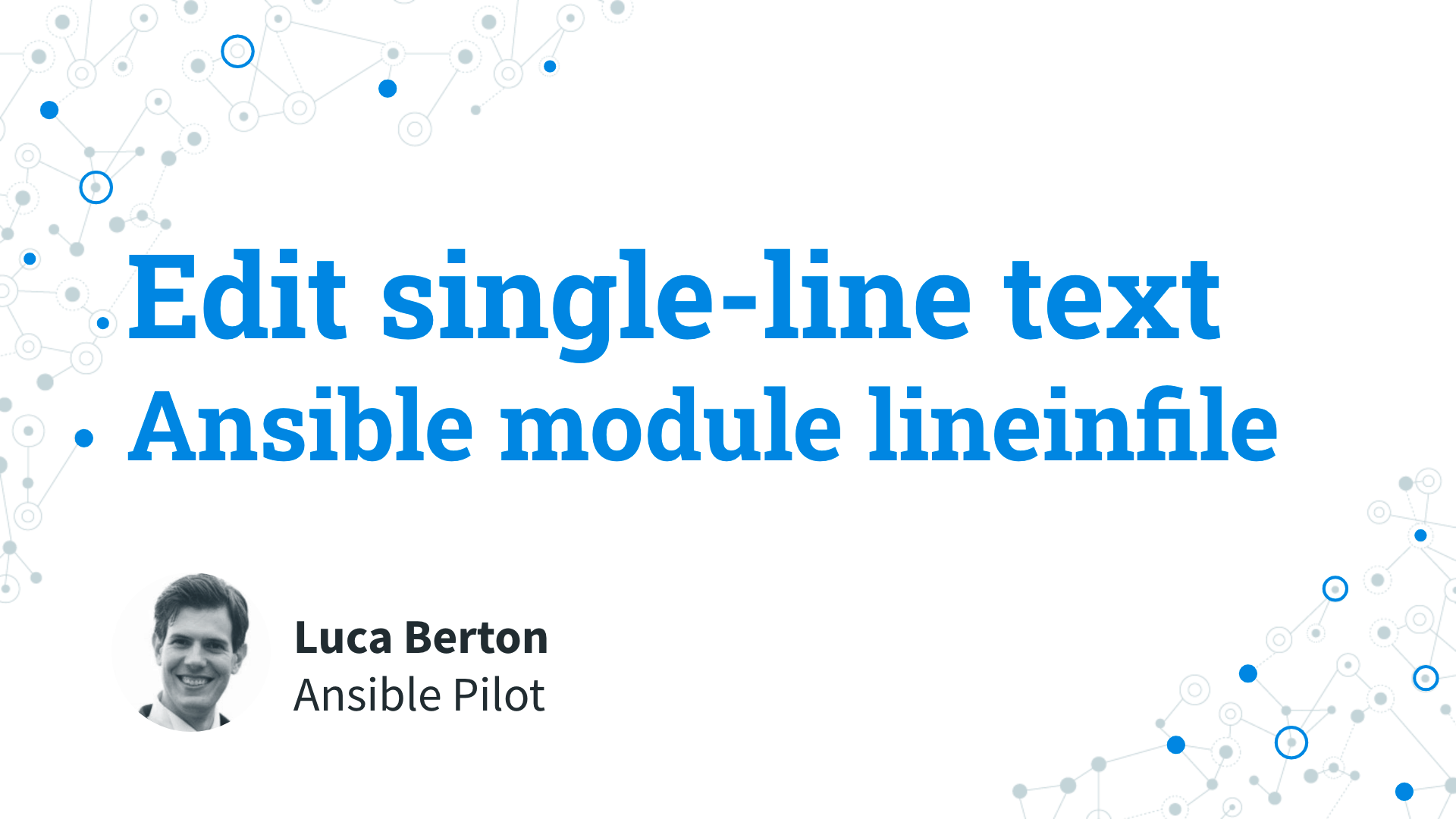 Edit single-line text -Ansible module lineinfile