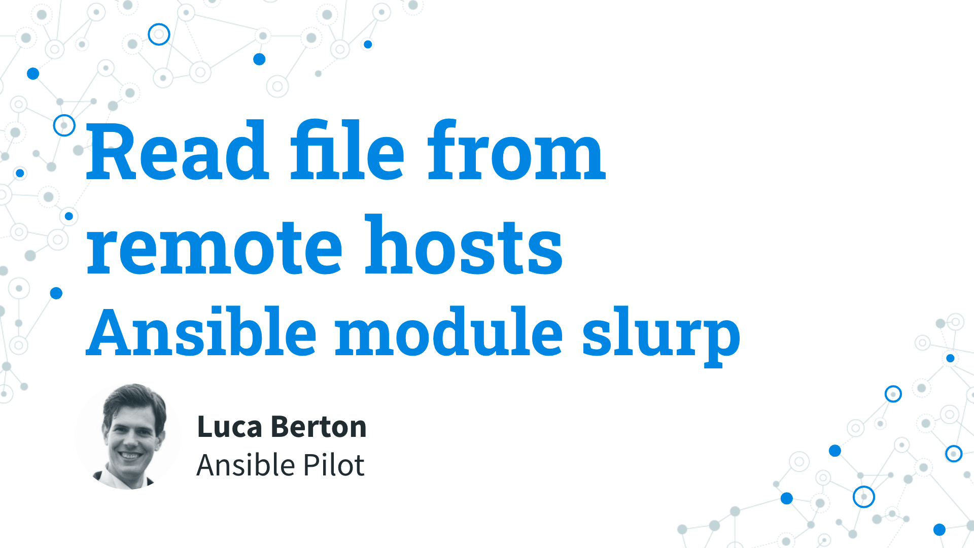 Read file from remote hosts - Ansible module slurp