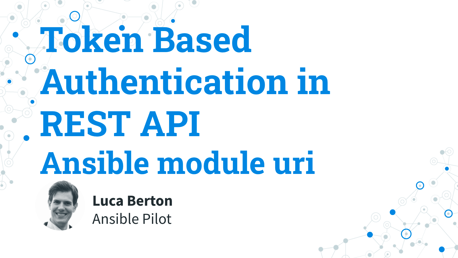 Token Based Authentication in REST API - Interact with webservice - Ansible module uri - Authentication request using the REST API token 