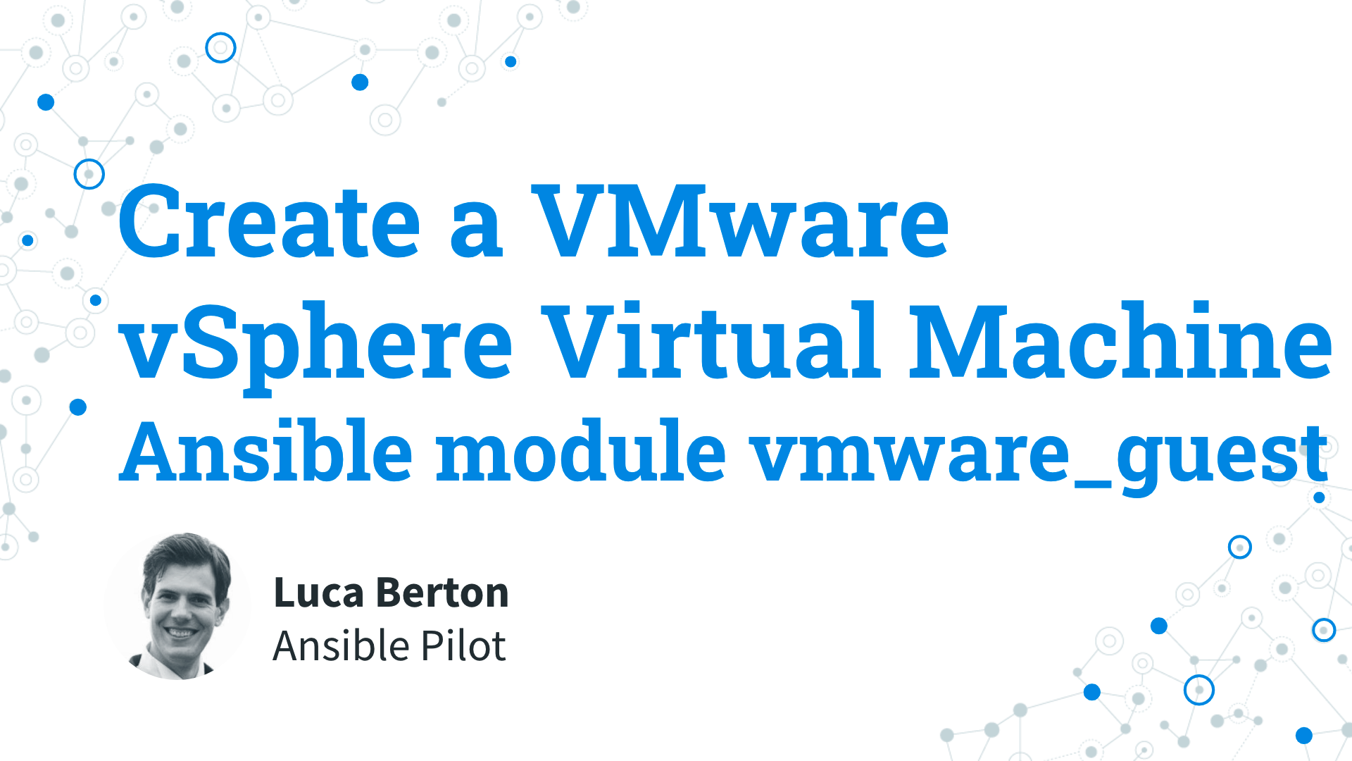 Create a VMware vSphere Virtual Machine - Ansible module vmware_guest