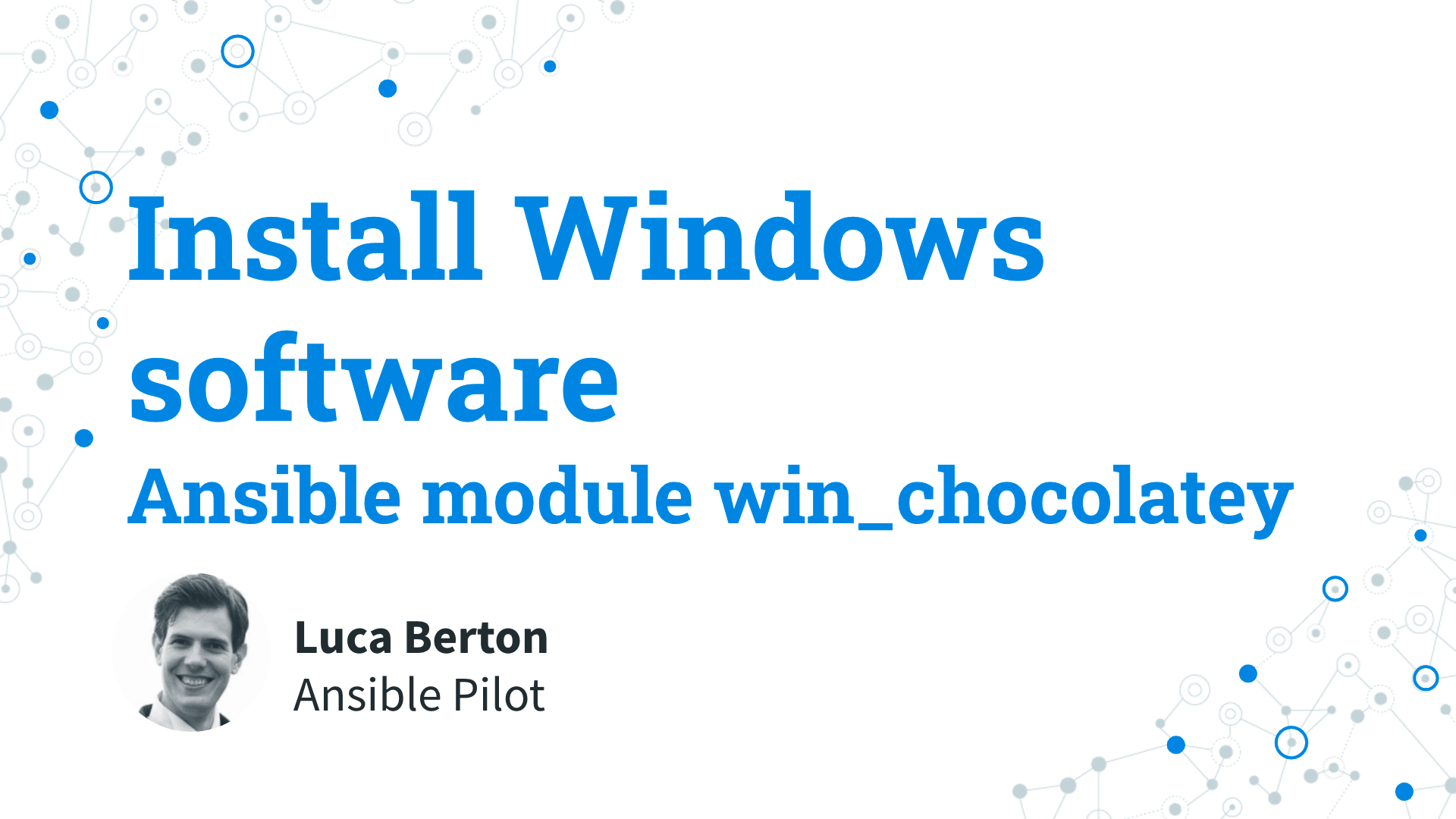 Install Windows software - Ansible module win_chocolatey