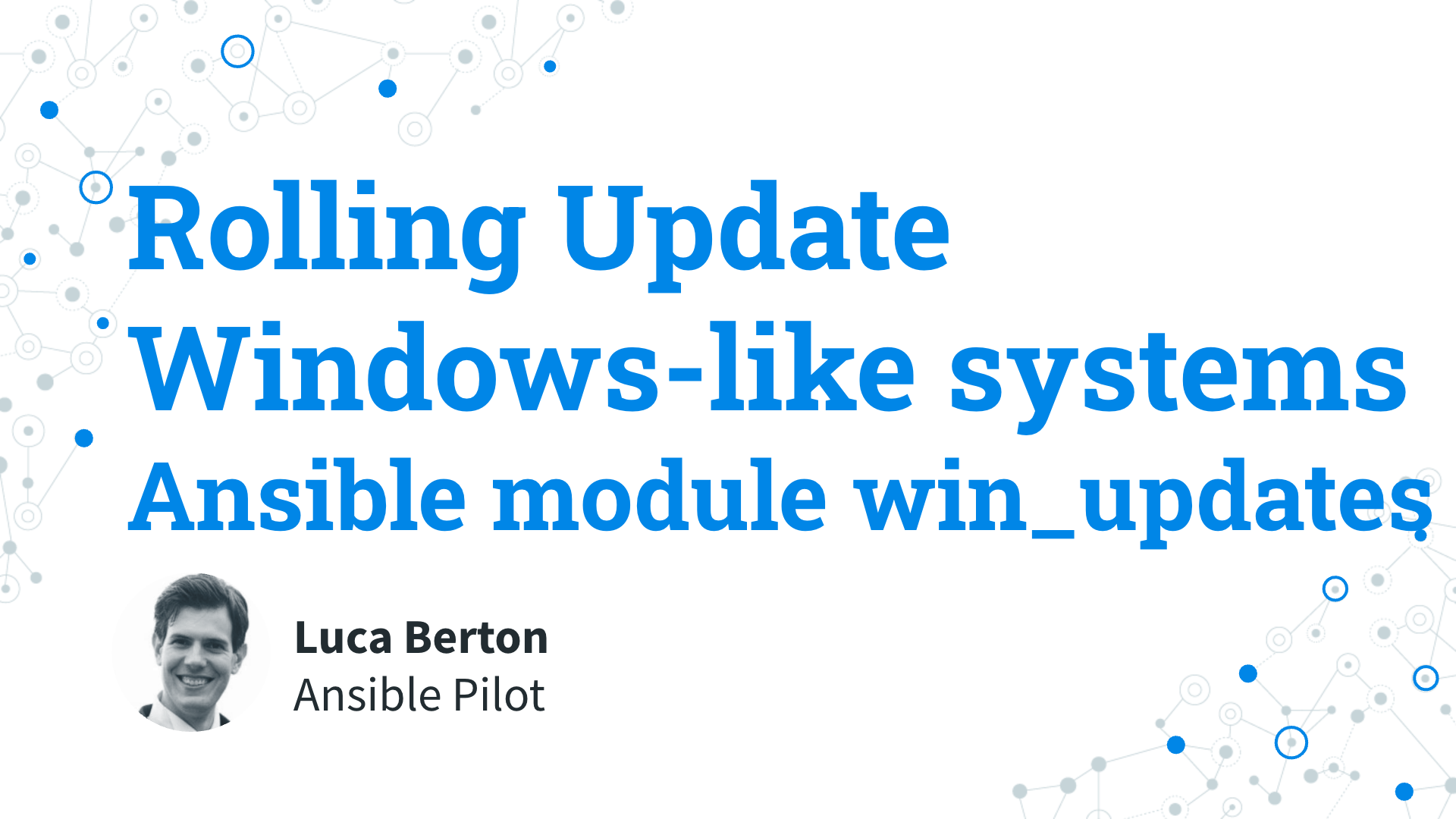 Rolling Update Windows-like systems - Ansible module win_updates