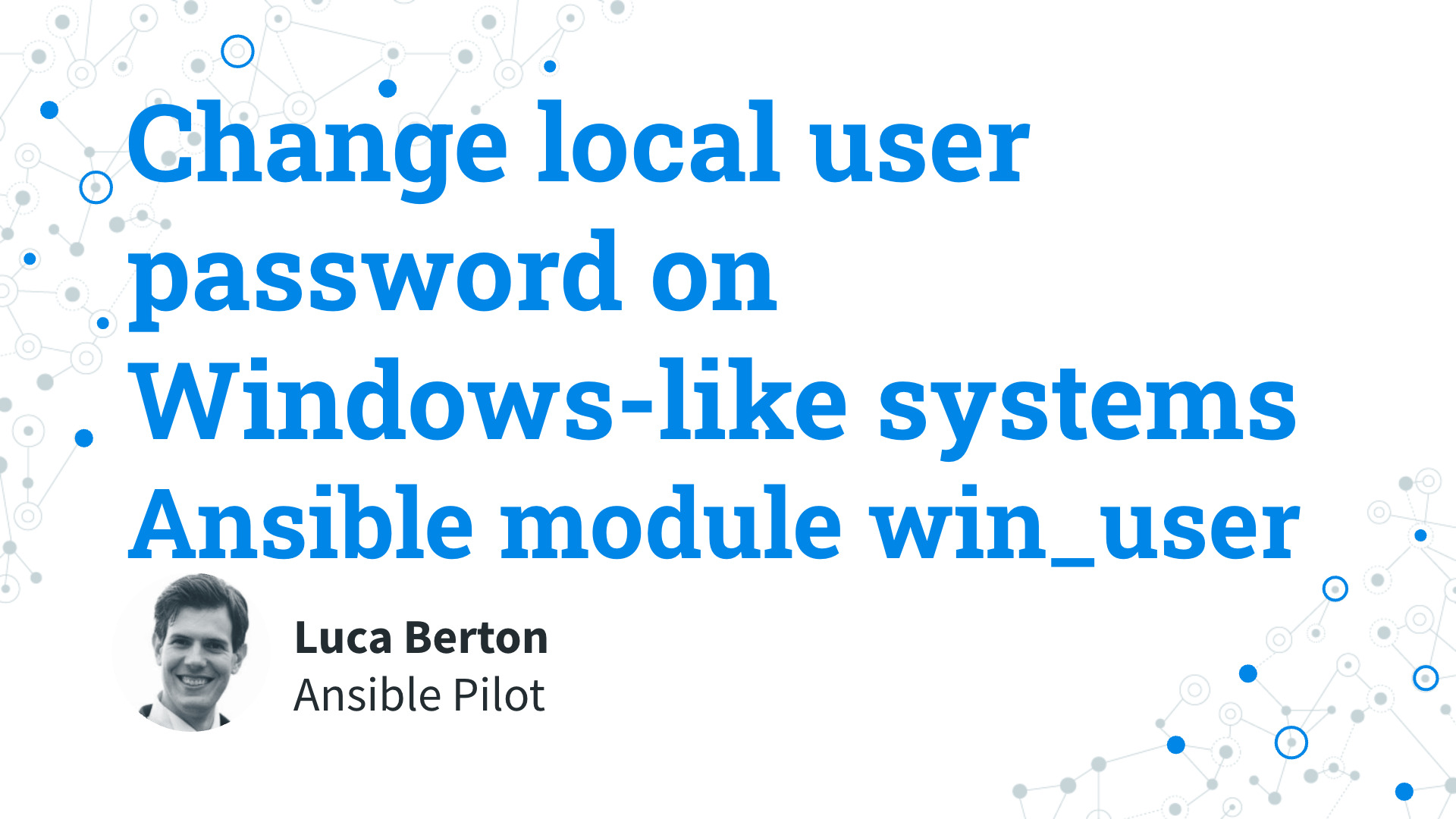 Ansible Change Windows User Password: win_user Module (Examples)