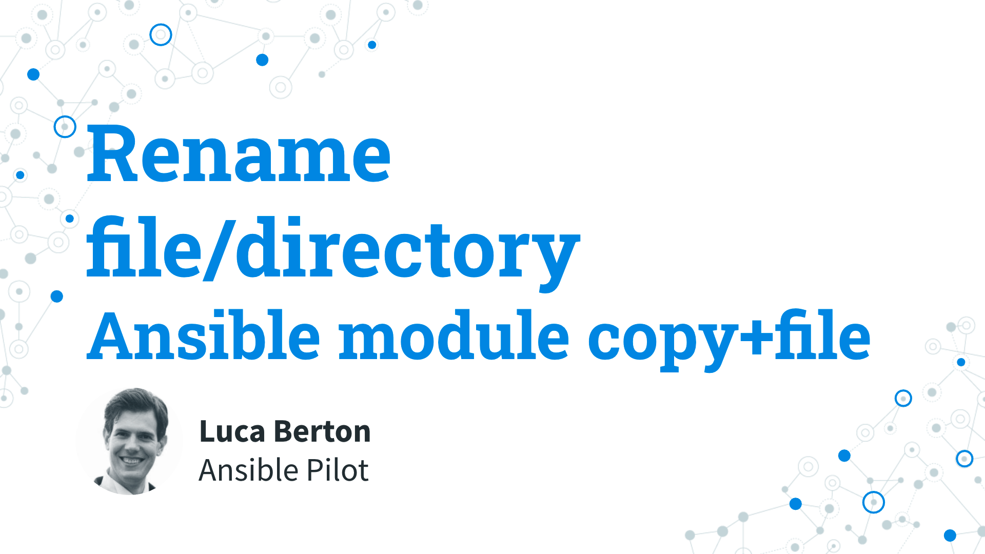 Rename file or directory - Ansible module copy and file