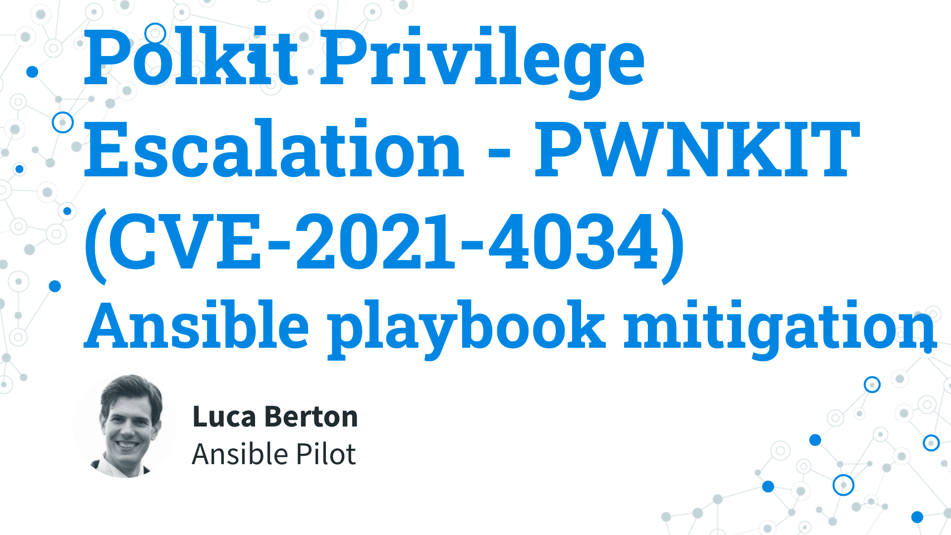How to mitigate Polkit Privilege Escalation - PWNKIT (CVE-2021-4034) on RedHat-like systems - Ansible playbook mitigation