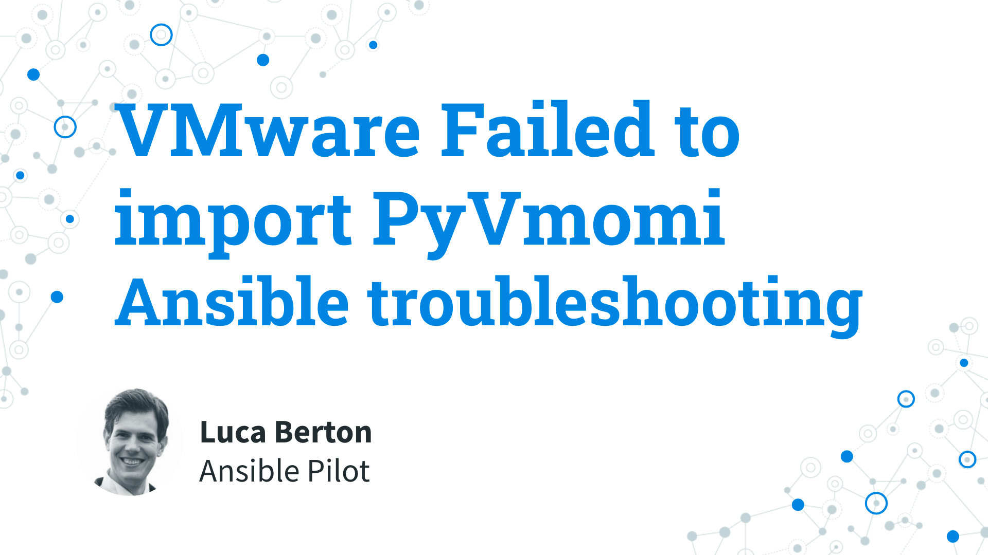 Ansible troubleshooting - VMware Failed to Import PyVmomi
