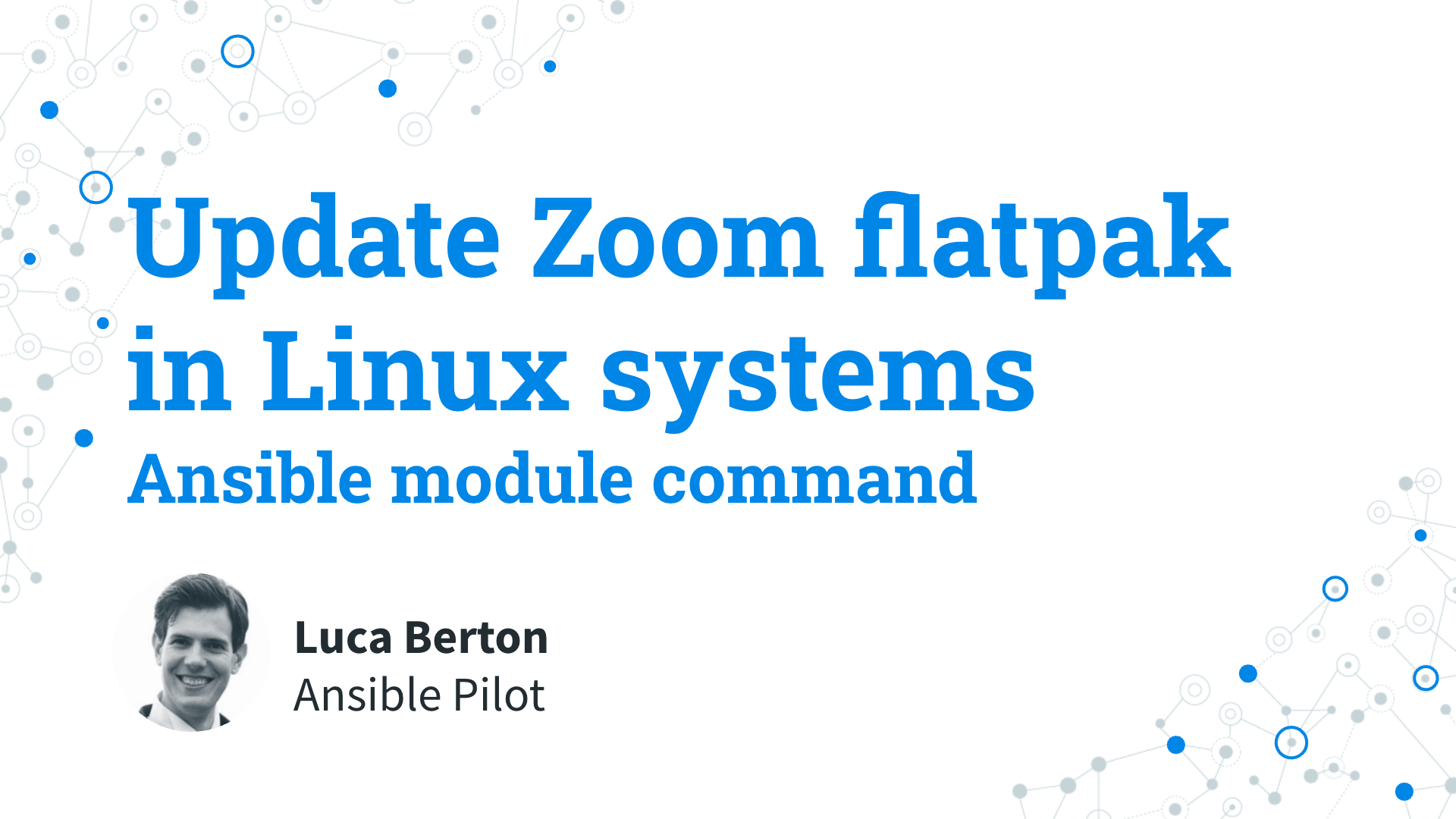 Update Zoom flatpak(s) in Linux systems - Ansible module command